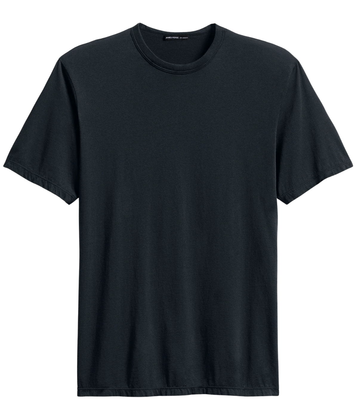 Luxe Lotus Jersey Crew Neck T-Shirt in French Navy
