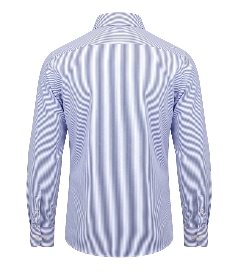 Slim Fit Shirt In Light Blue White Stripe