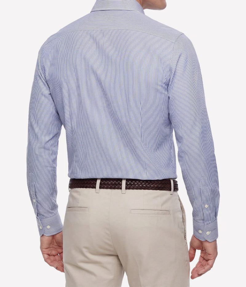 Slim Fit Shirt In Light Blue White Stripe