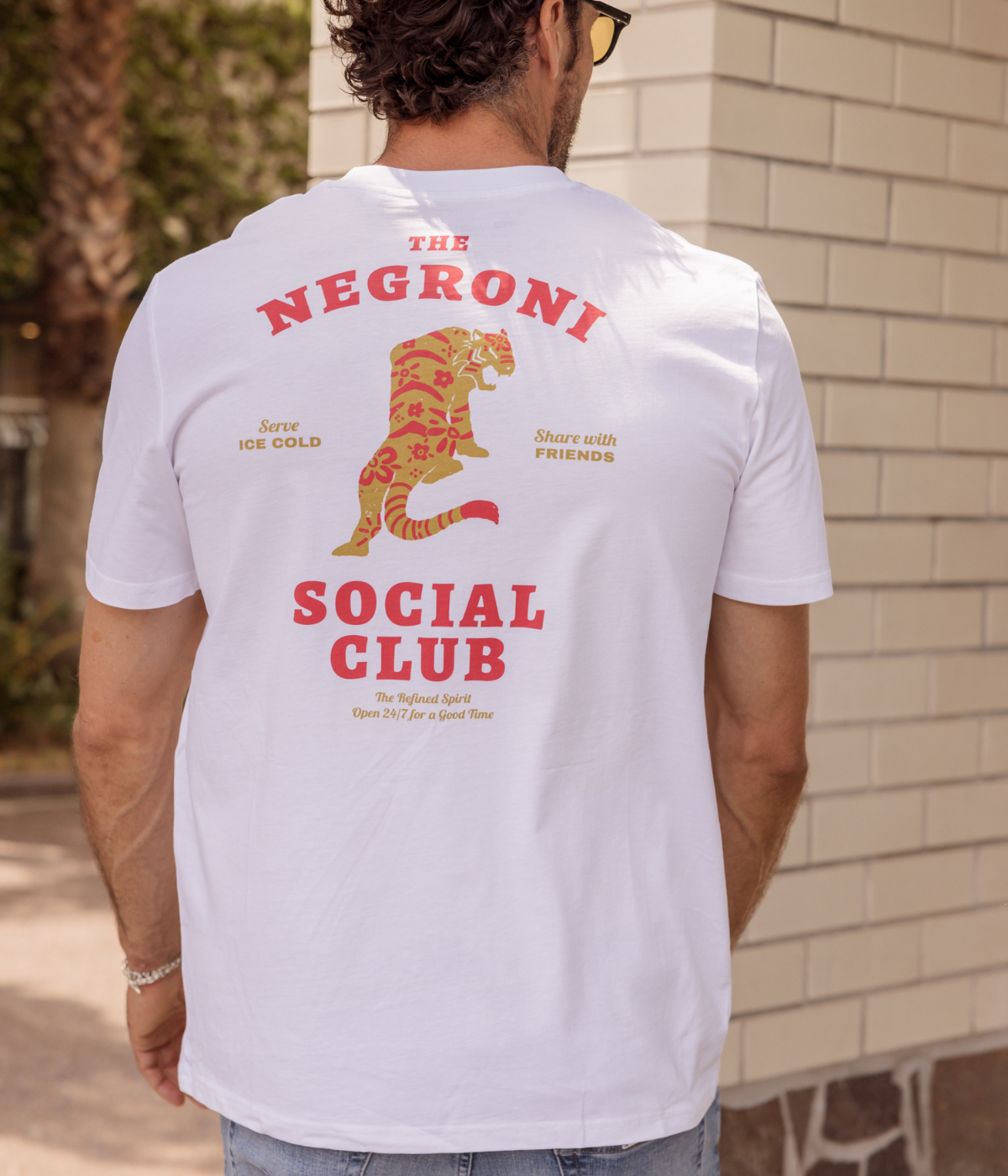 The Negroni Social Club Tee in White