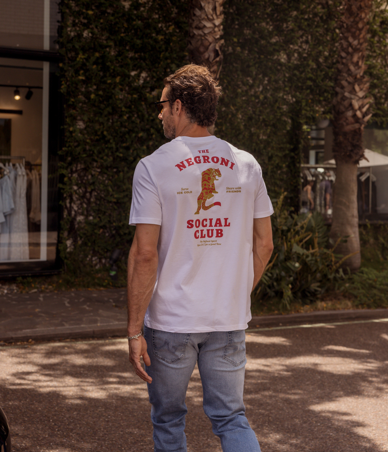Negroni Social Club Tee in White