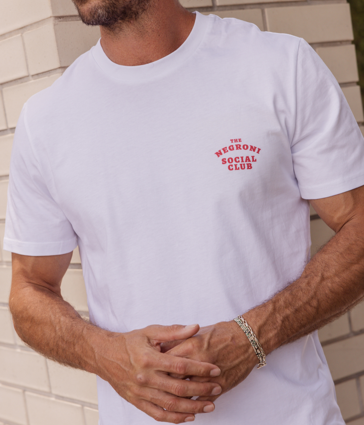 The Negroni Social Club Tee in White