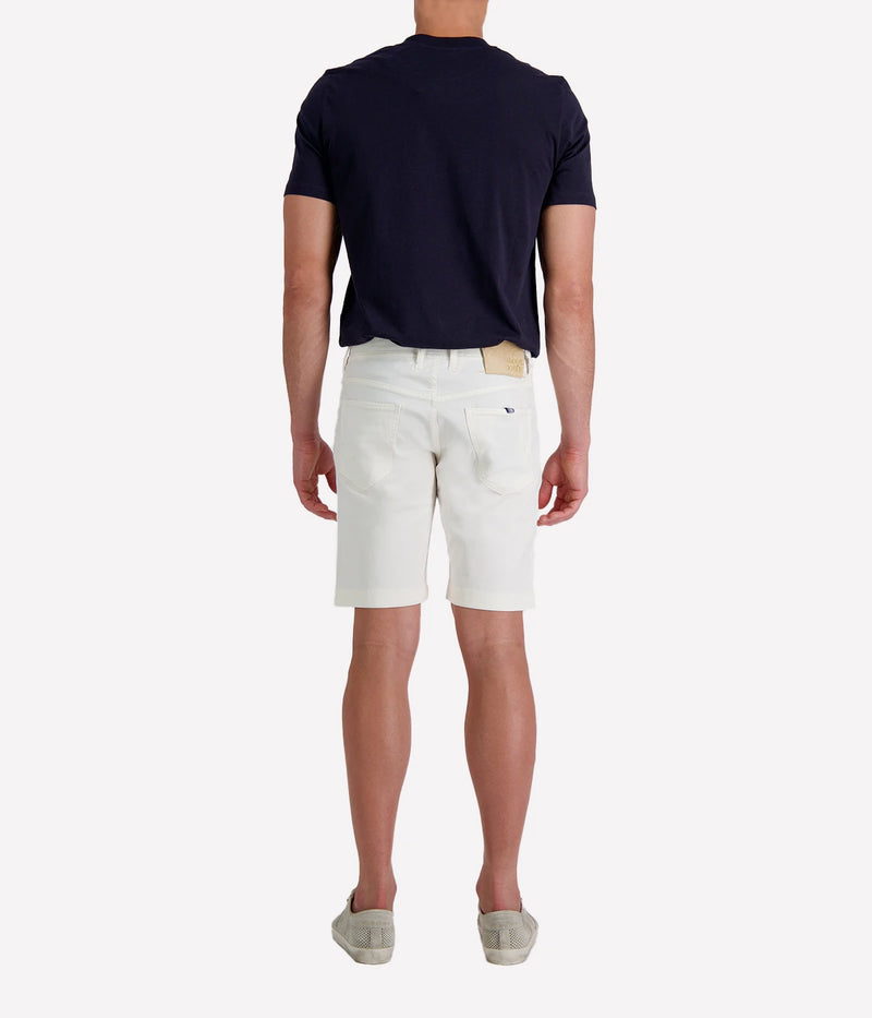 Nicolas Bermuda 5 Pkt Slim Fit in Cream Khaki