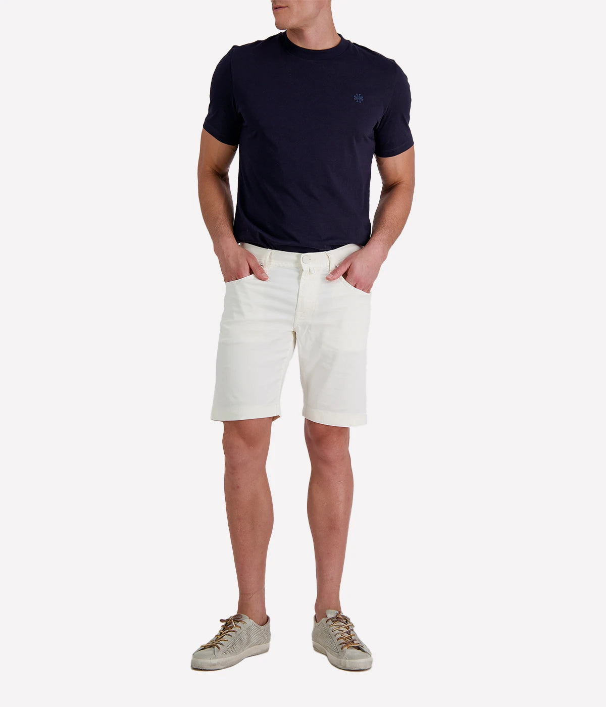 Nicolas Bermuda 5 Pkt Slim Fit in Cream Khaki