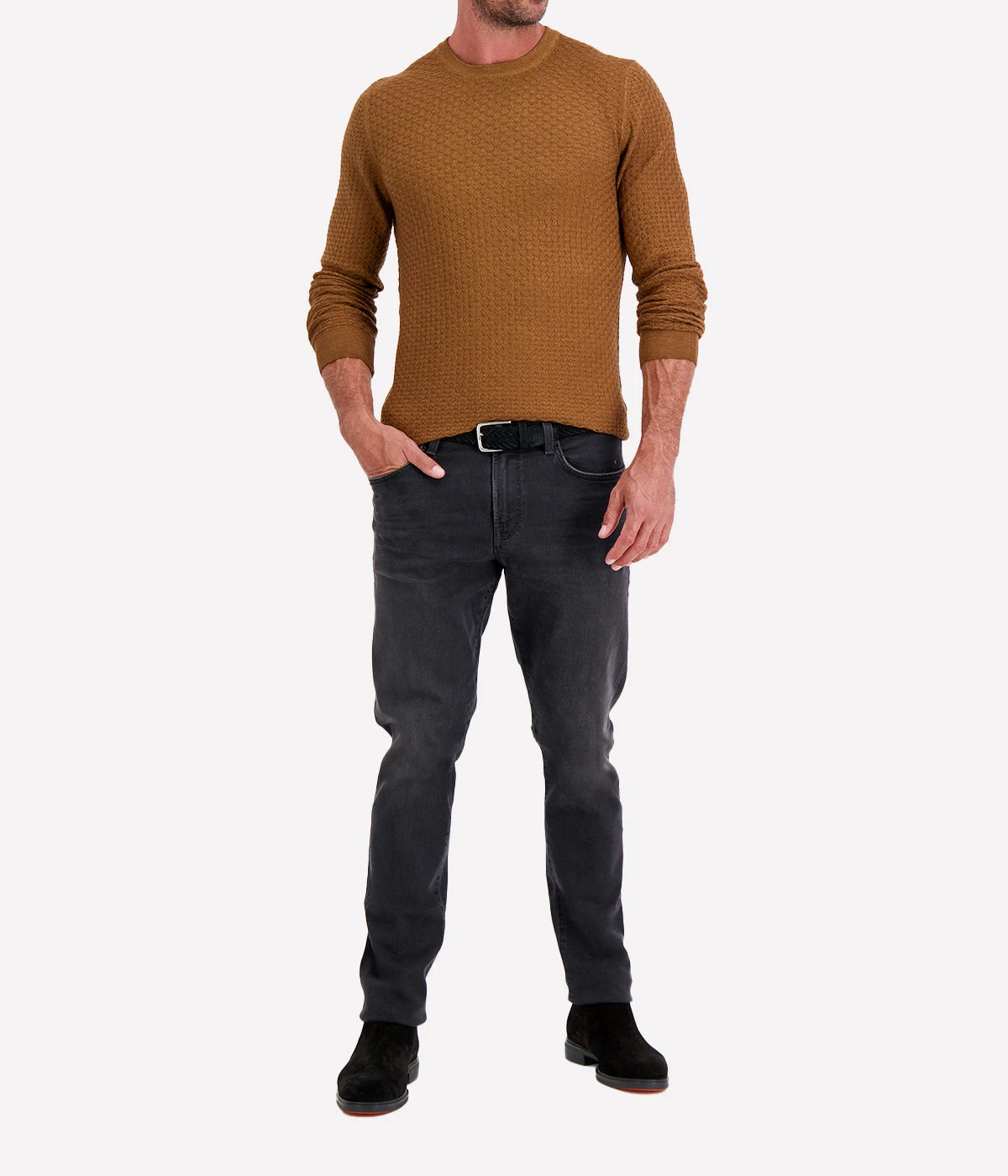 Crew Longsleeve in Caramel
