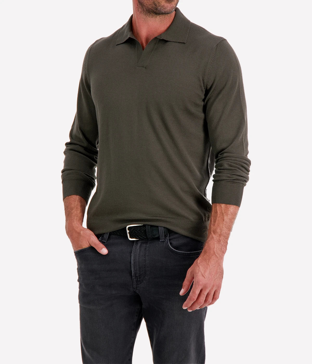 Tennis Longsleeve in Khaki