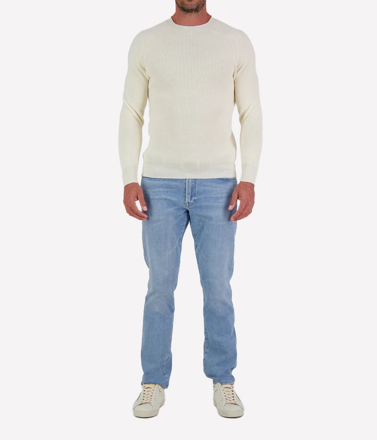 Crew Longsleeve in Ecru