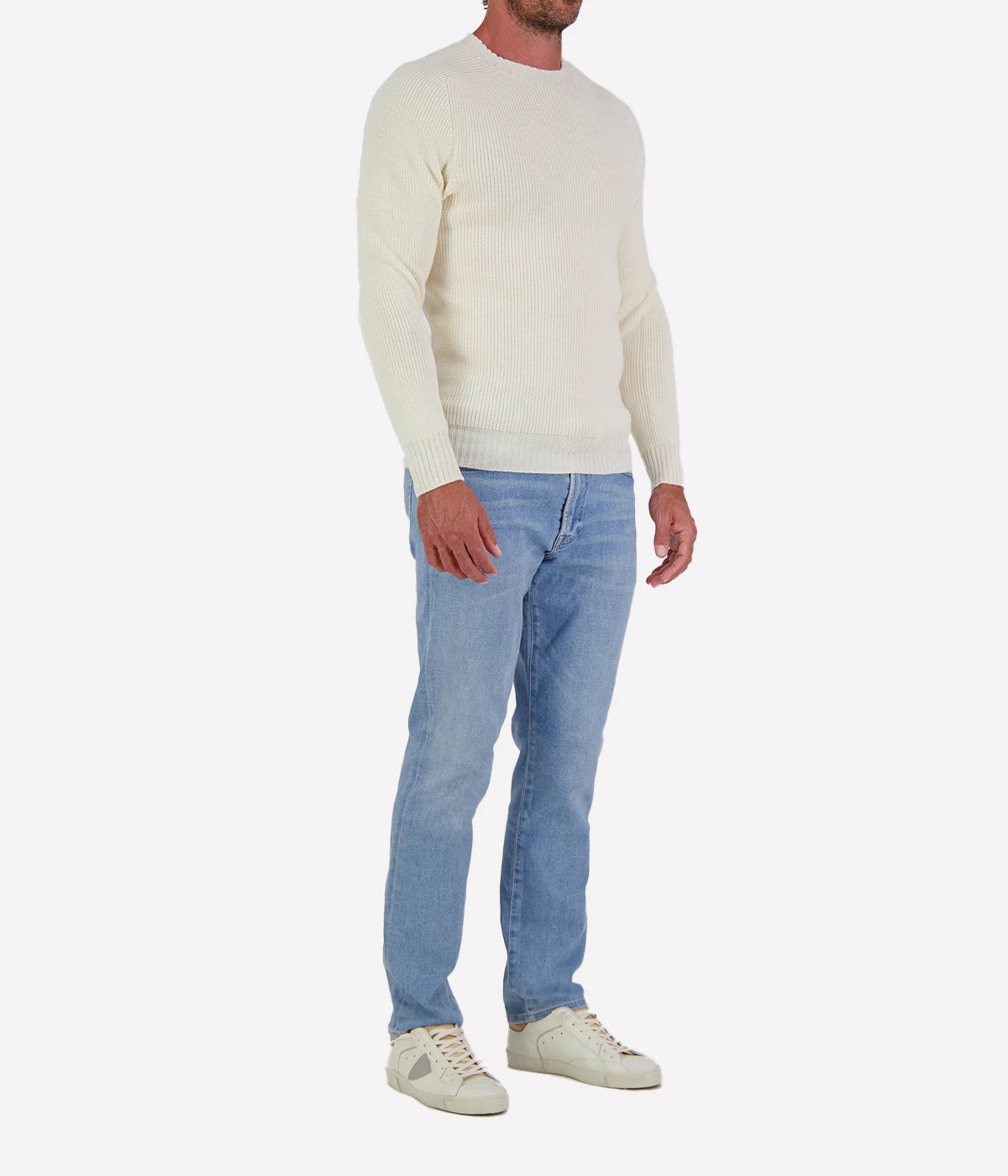 Crew Longsleeve in Ecru