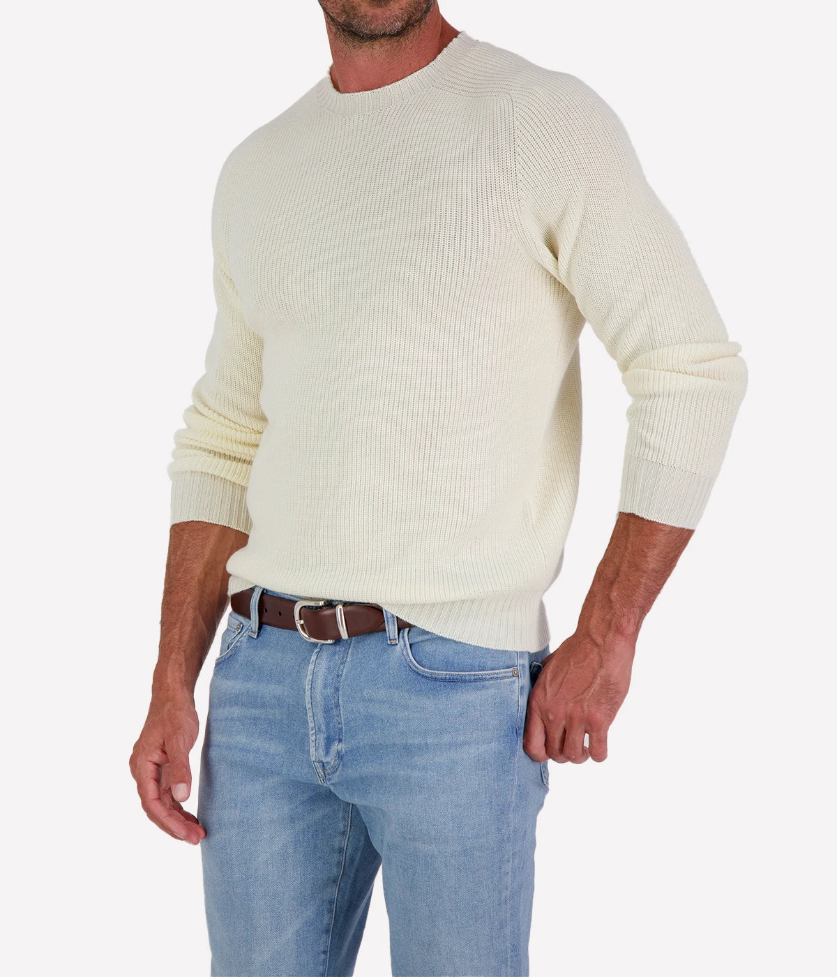 Crew Longsleeve in Ecru