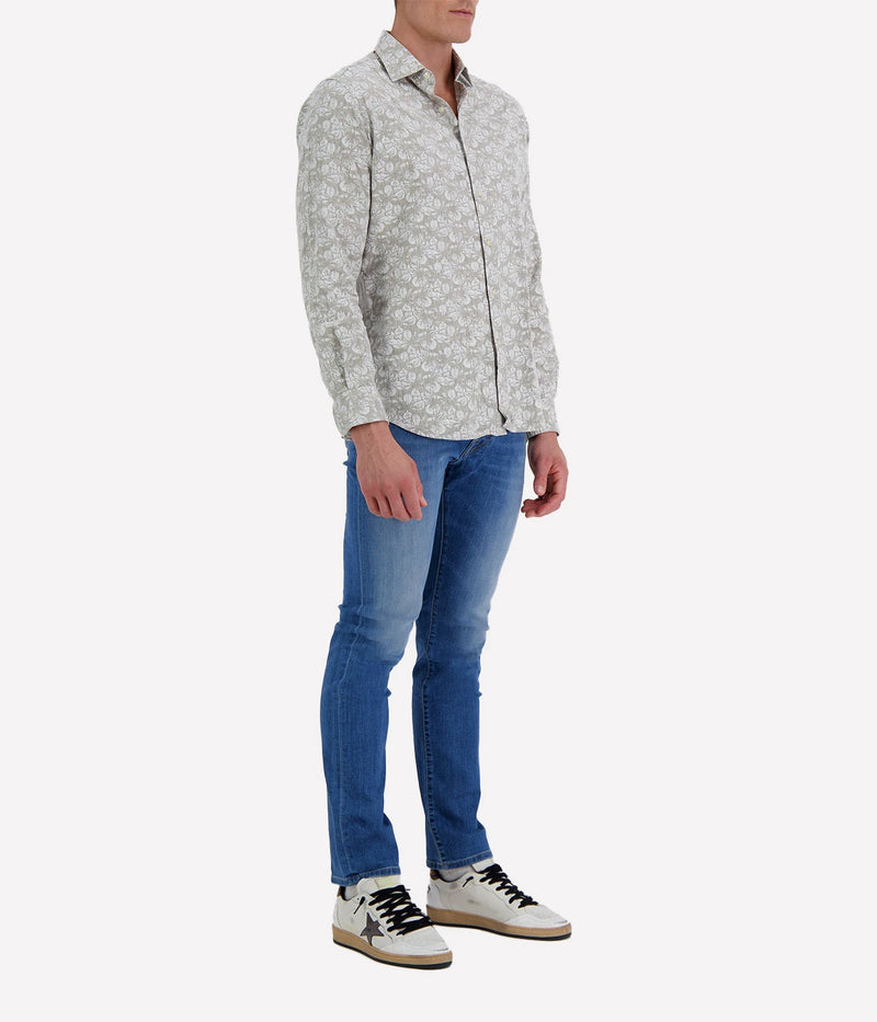 Slim Fit Shirt in Floral Print
