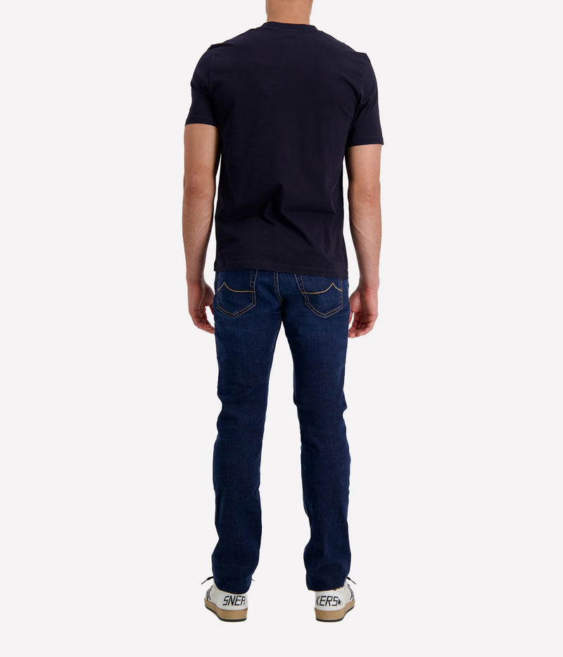 Girocollo Costina T-Shirt in Navy Blue