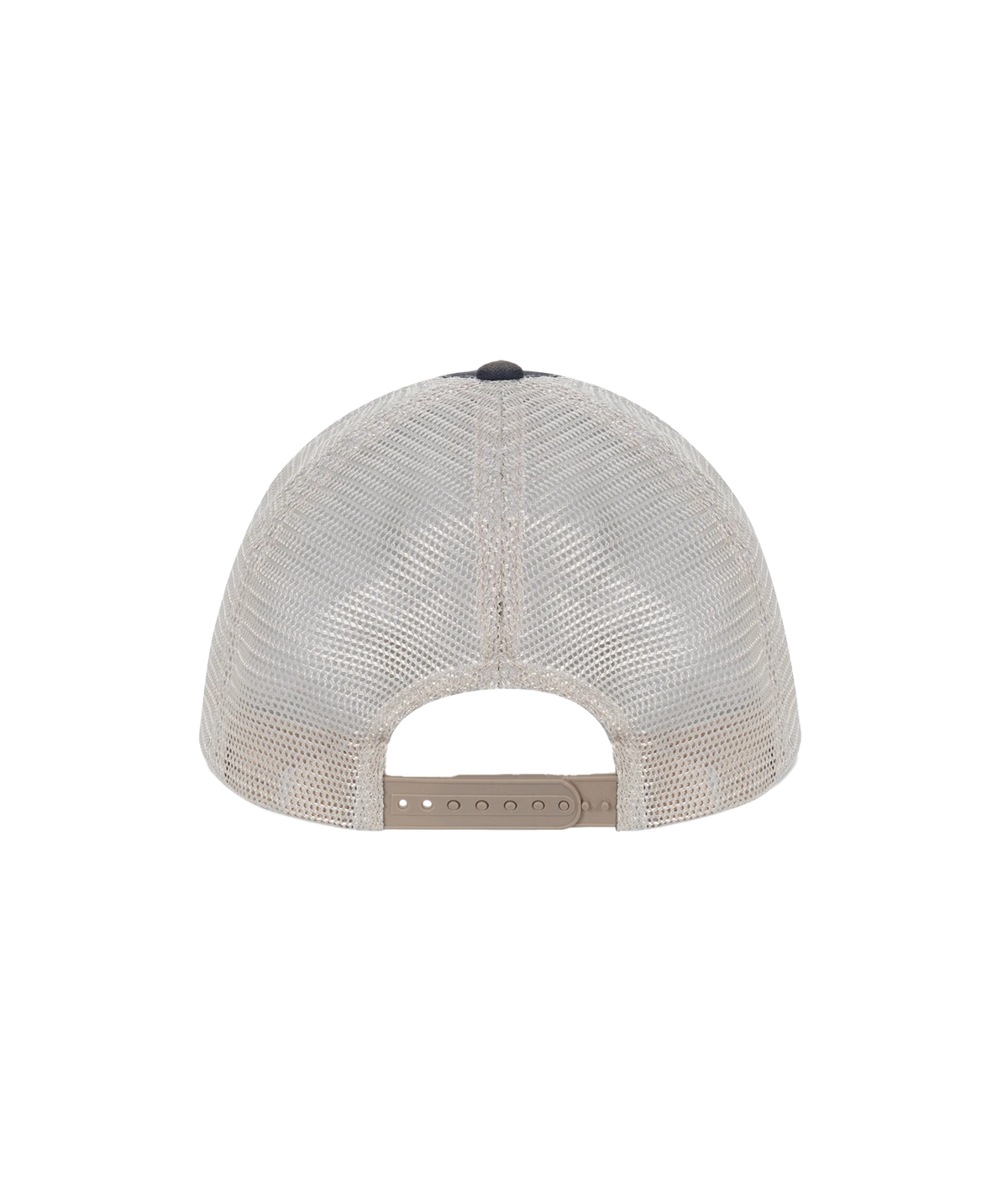 Back view of Retro Brand Sunday Funday Cap in Navy showing the mesh panels and adjustable strap