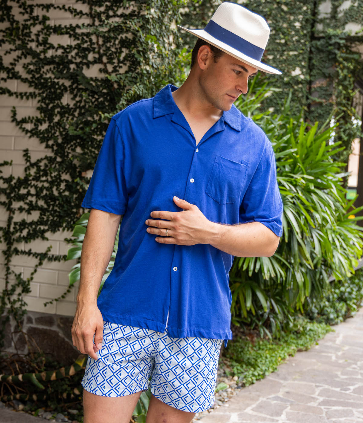 Trunks Sport Short Angre Atlatico in Jade & Marine Blue