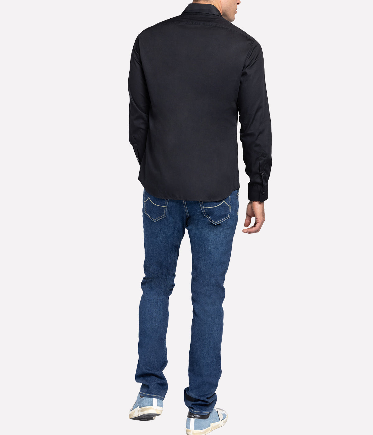 Slim Fit Business Shirt in Black