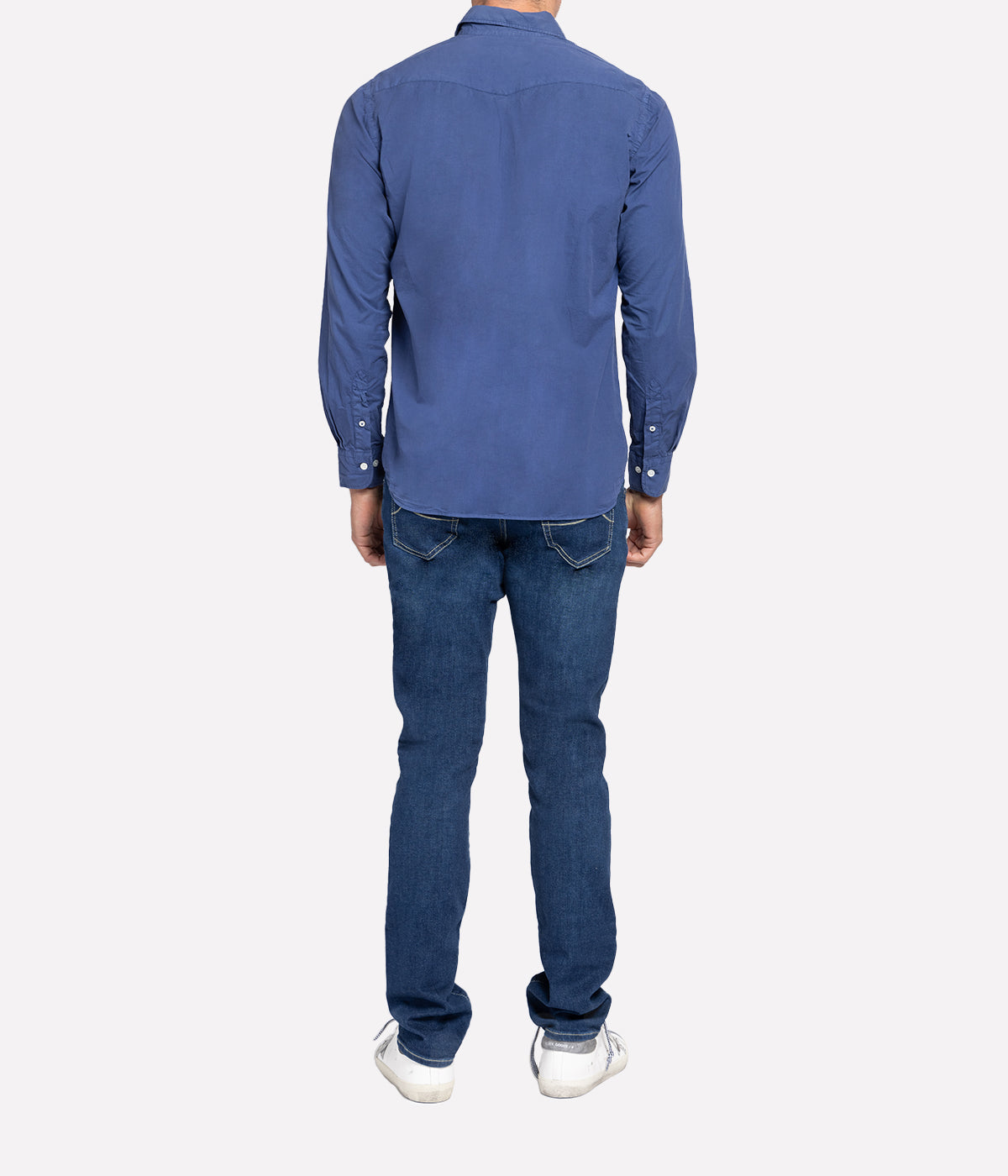 Woven Shirt in Velvet Blue