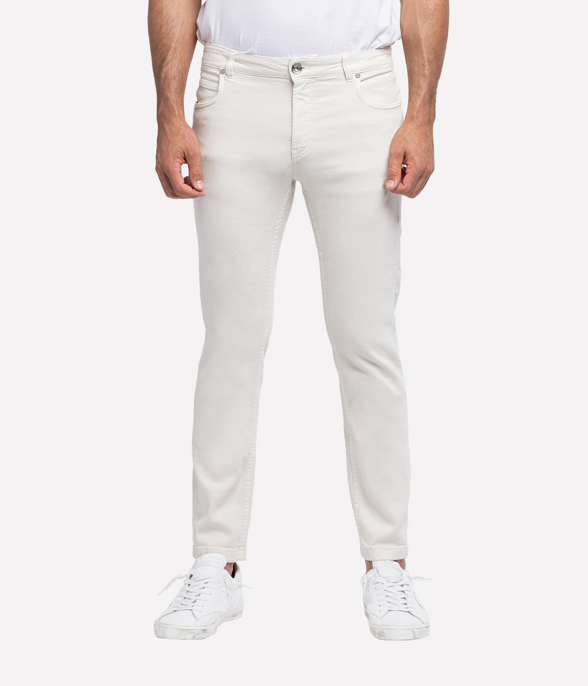 5 Pocket Jeans in Powder