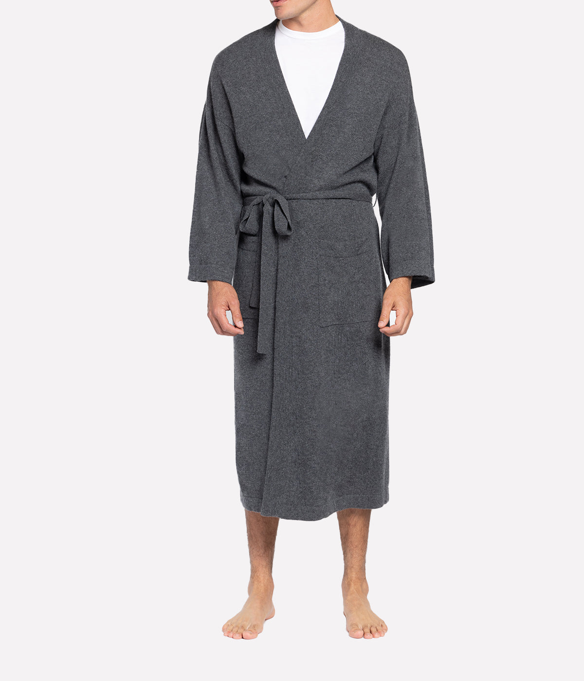 Mens Robe in Charcoal