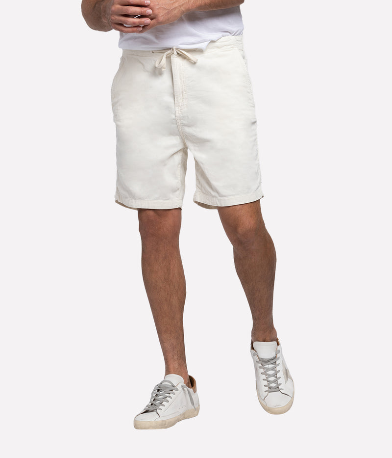 Gimmy Woven Short in Chalk