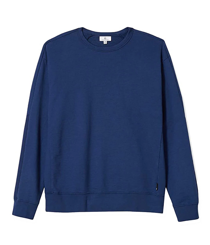Andre Paneled Crew in Bright Indigo