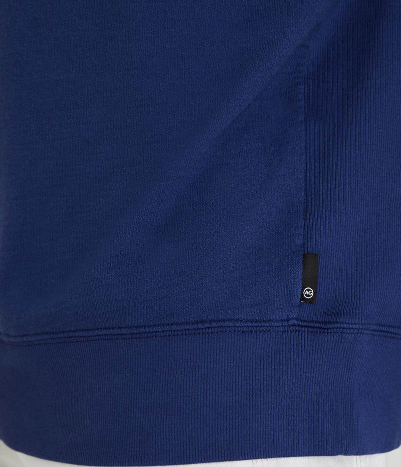 Andre Paneled Crew in Bright Indigo
