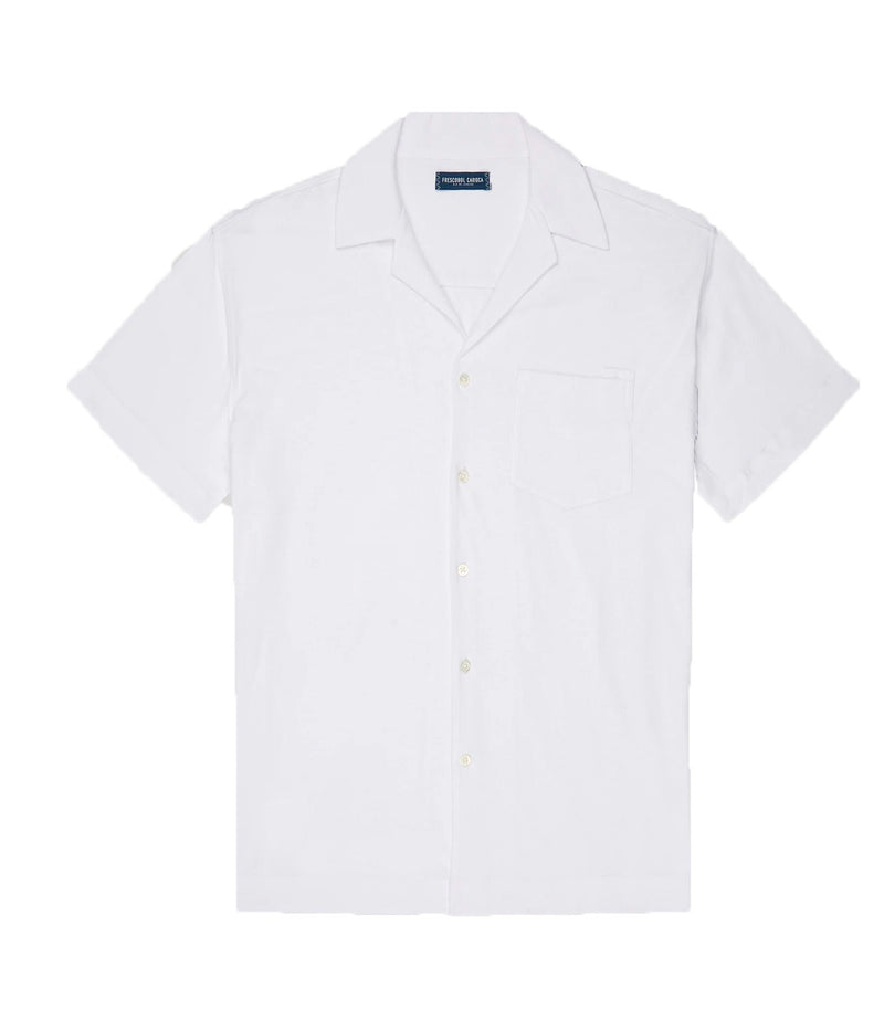 Angelo Linen Jersey Shirt in White