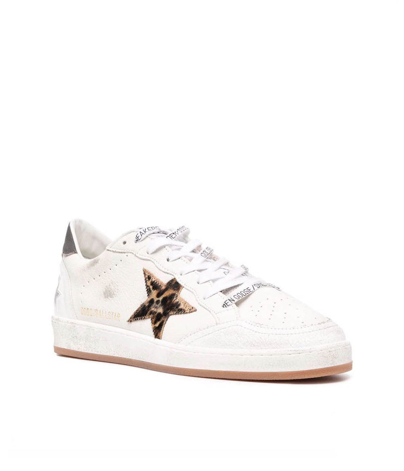 Ball Star Nappa Upper in White, Beige, Brown & Black