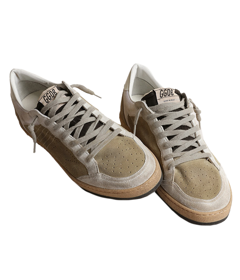 Ball Star Suede Grosgrain Upper Skate Star in Taupe & White