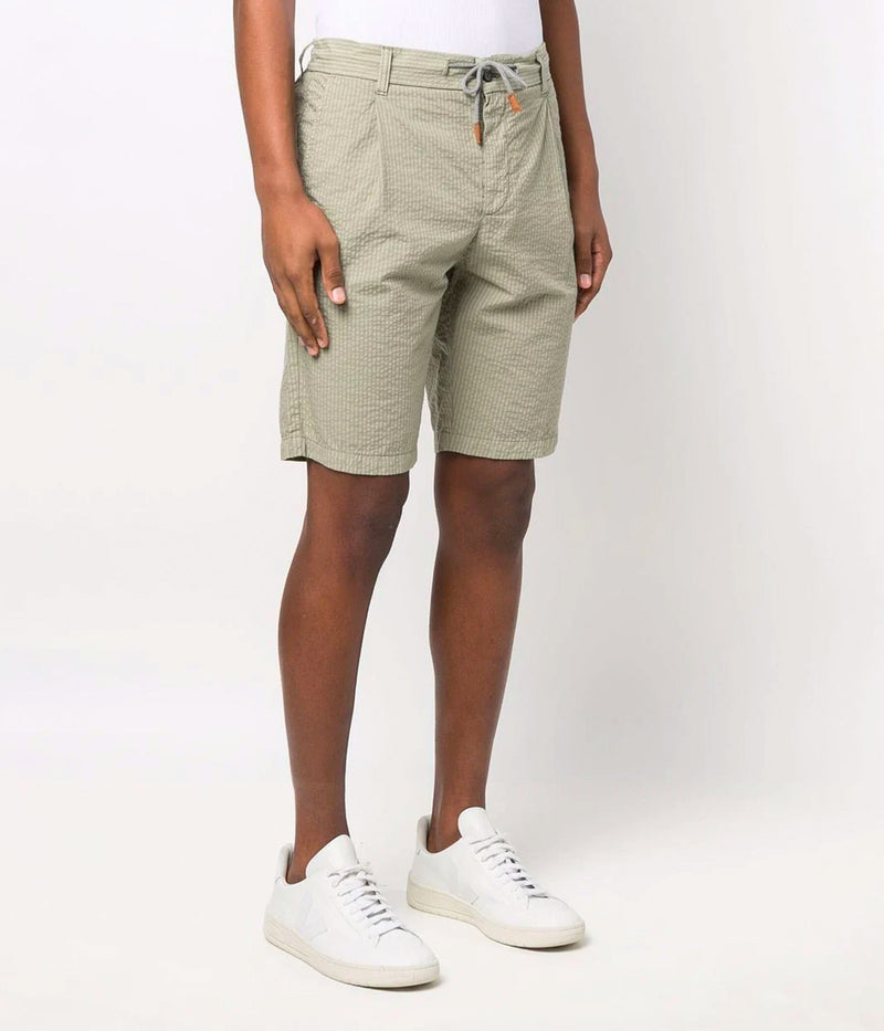 Bermuda Jogger Shorts in Military Green