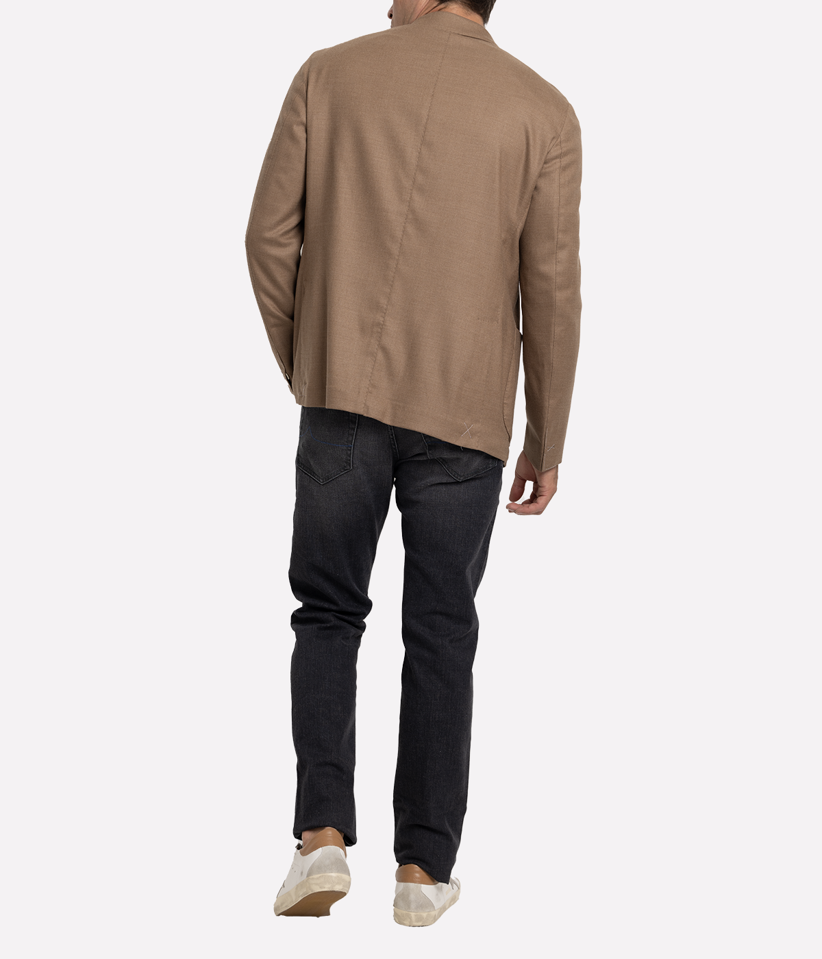 Cashmere Single Breasted Jacket in Cammelo