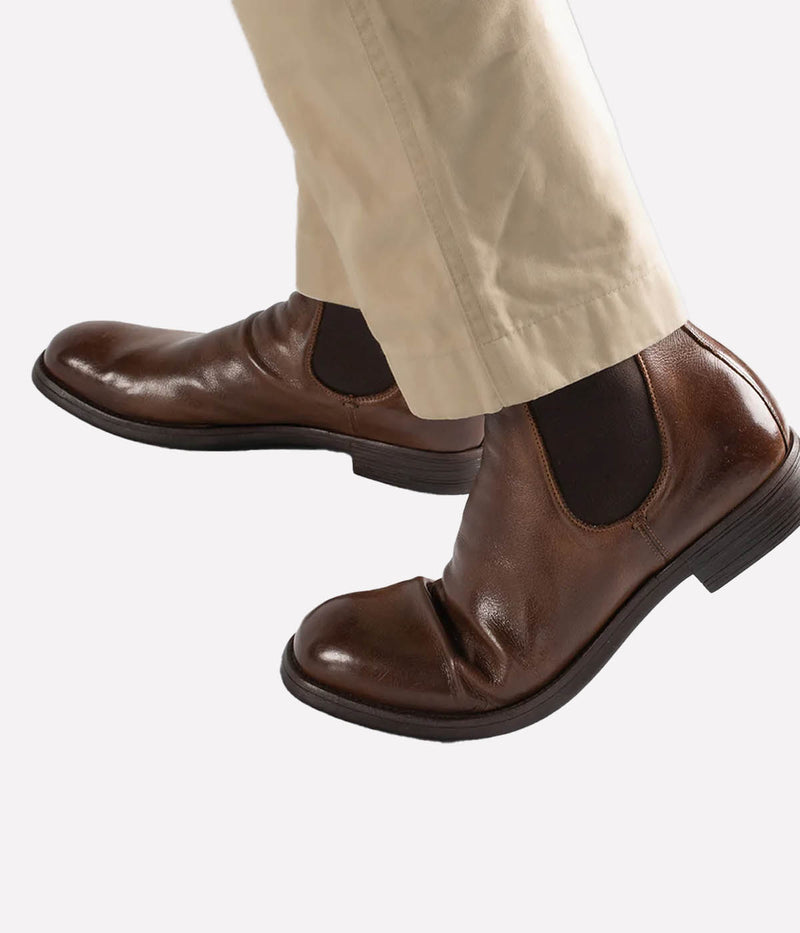 Chronicle Leather Chelsea Boots in Cigar