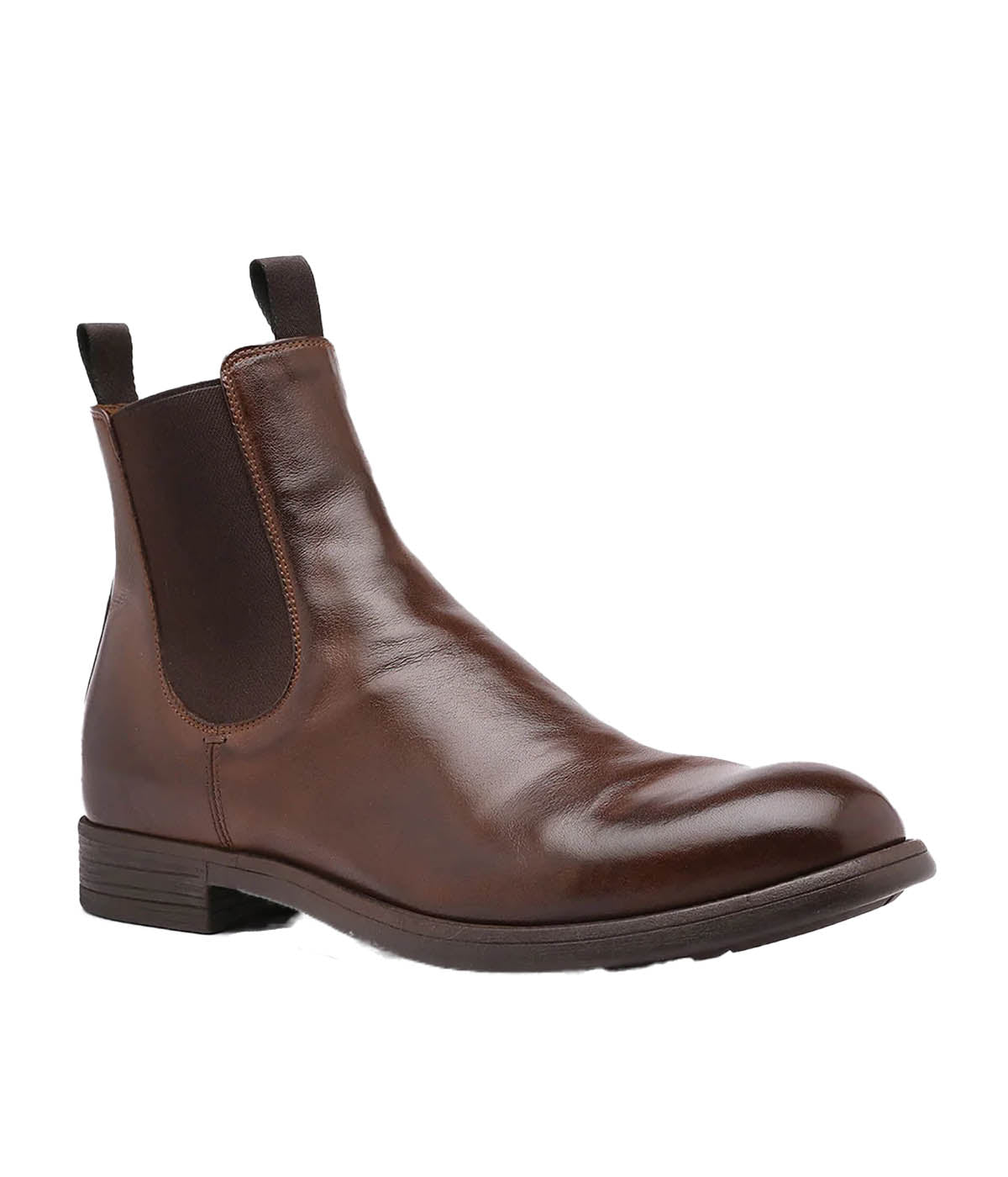 Chronicle Leather Chelsea Boots in Cigar
