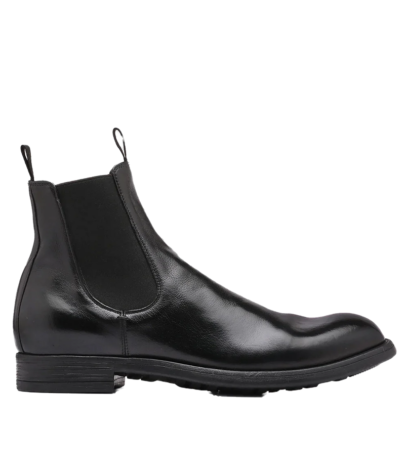 Chronicle Leather Chelsea Boots in Nero