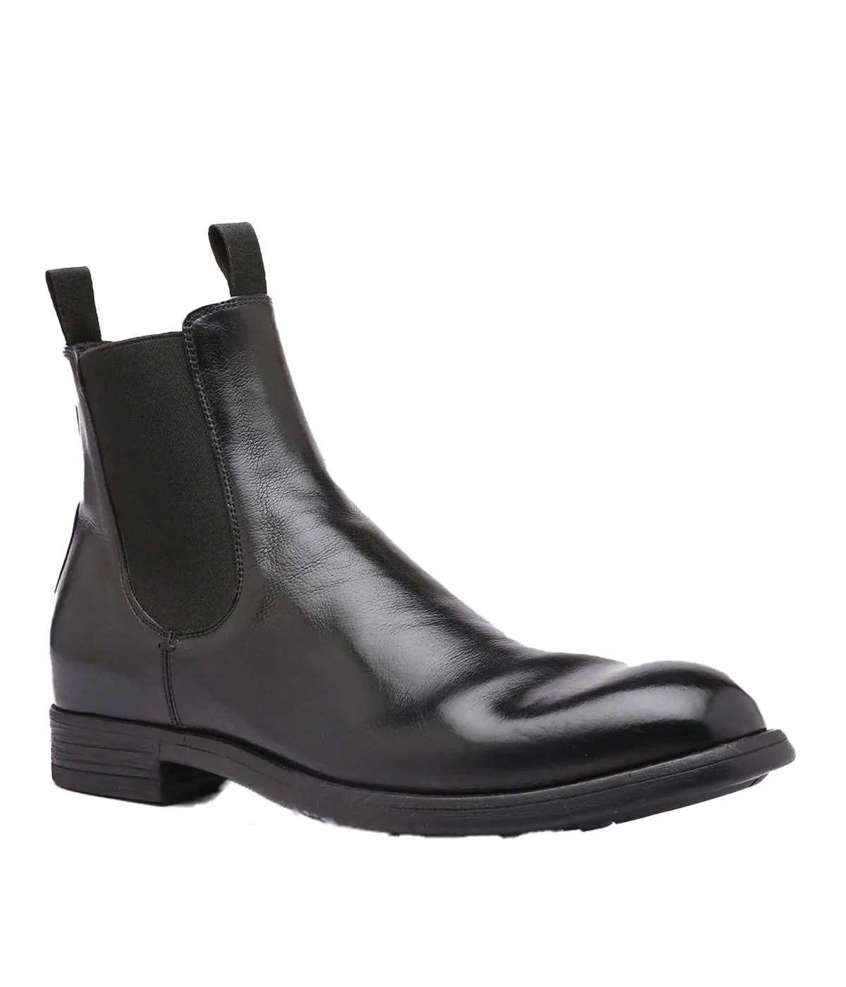 Chronicle Leather Chelsea Boots in Nero