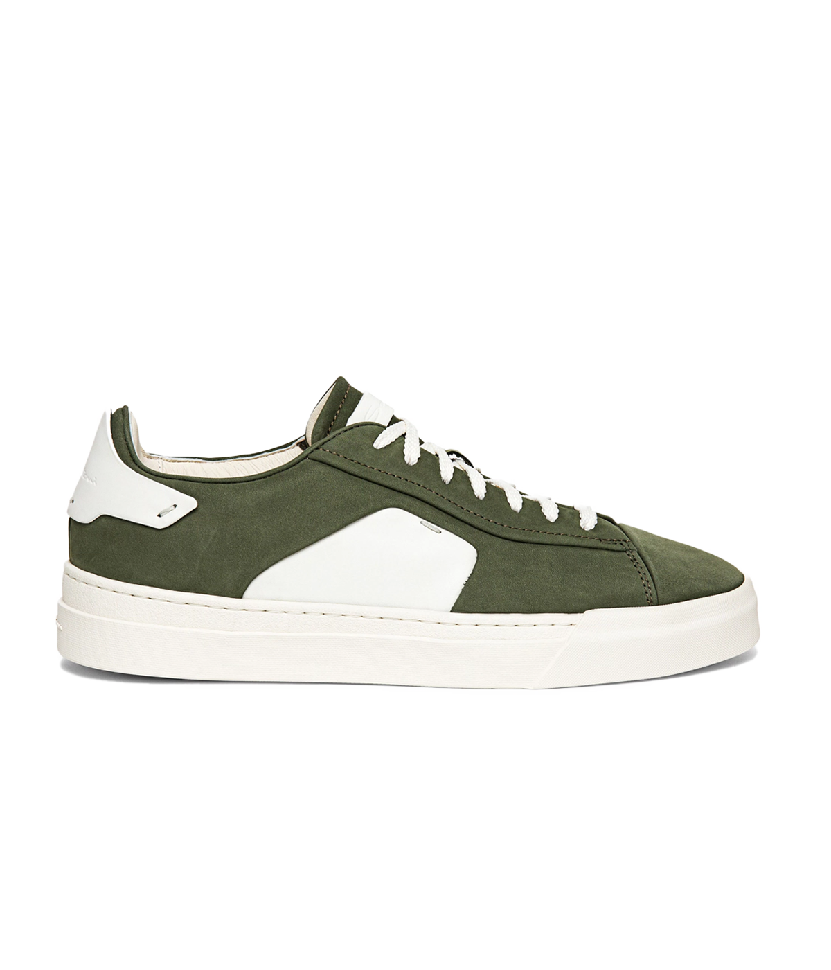 Darts Nubuck Low Top Sneakers in Olive Green