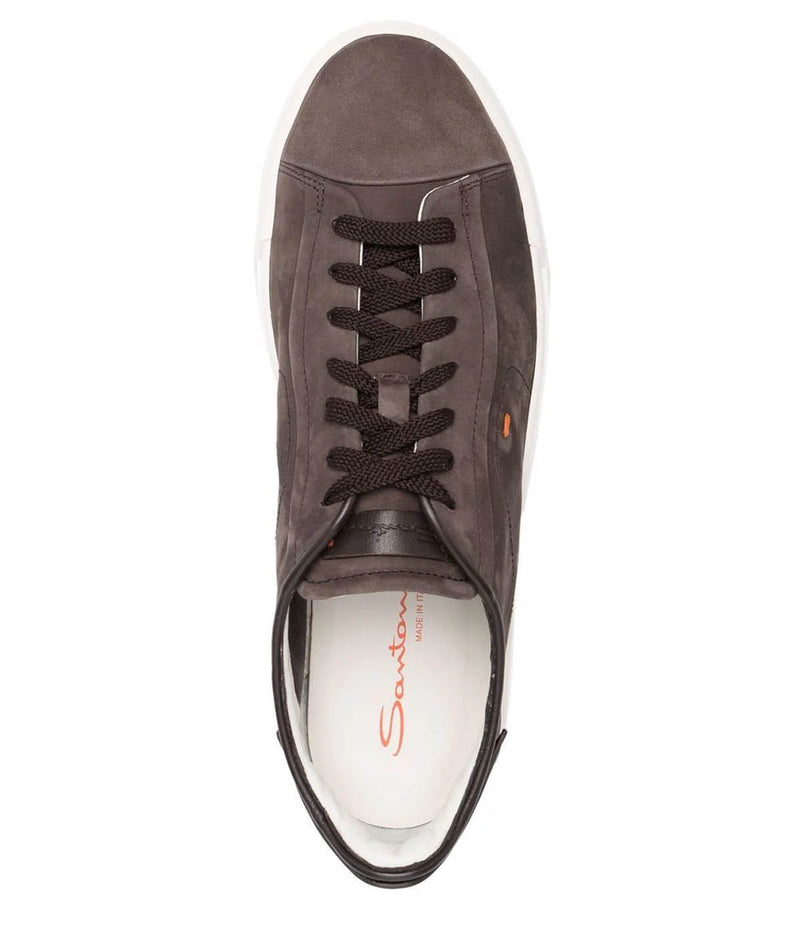 Drubbbing Suede Sneakers in Dark Brown
