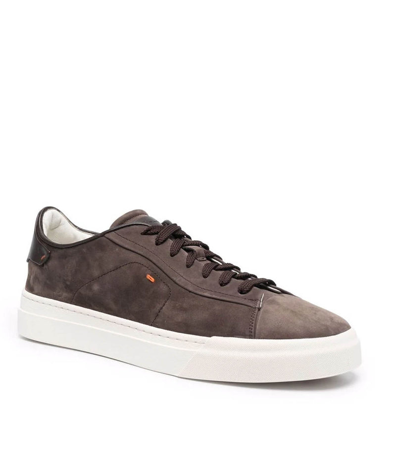 Drubbbing Suede Sneakers in Dark Brown
