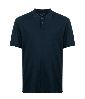 Luxe Lotus Jersey Polo in French Navy – Calexico Man