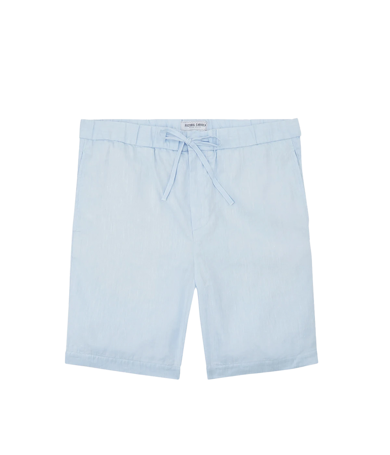 Felipe Linen Short in Pale Blue