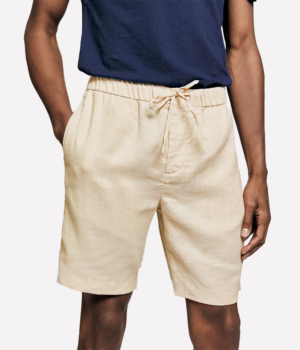 Felipe Linen Short in Sand