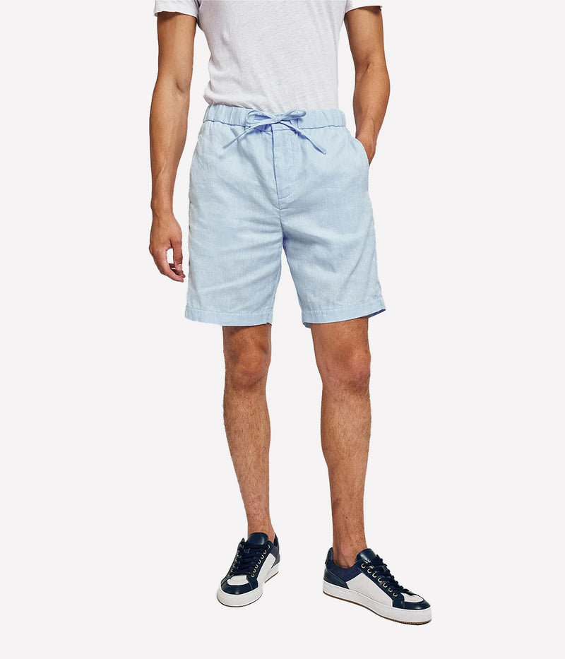 Felipe Linen Short in Pale Blue