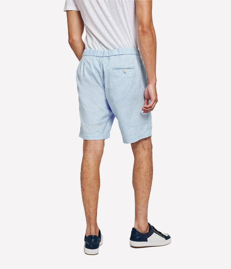 Felipe Linen Short in Pale Blue
