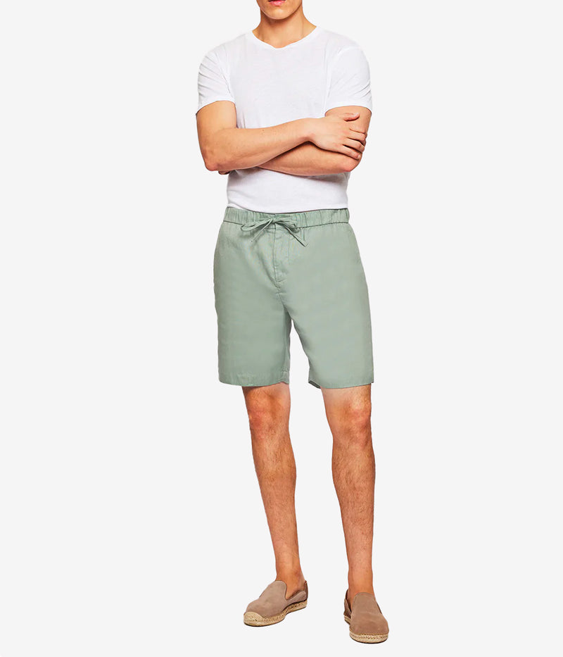 Felipe Linen Short in Fir Green