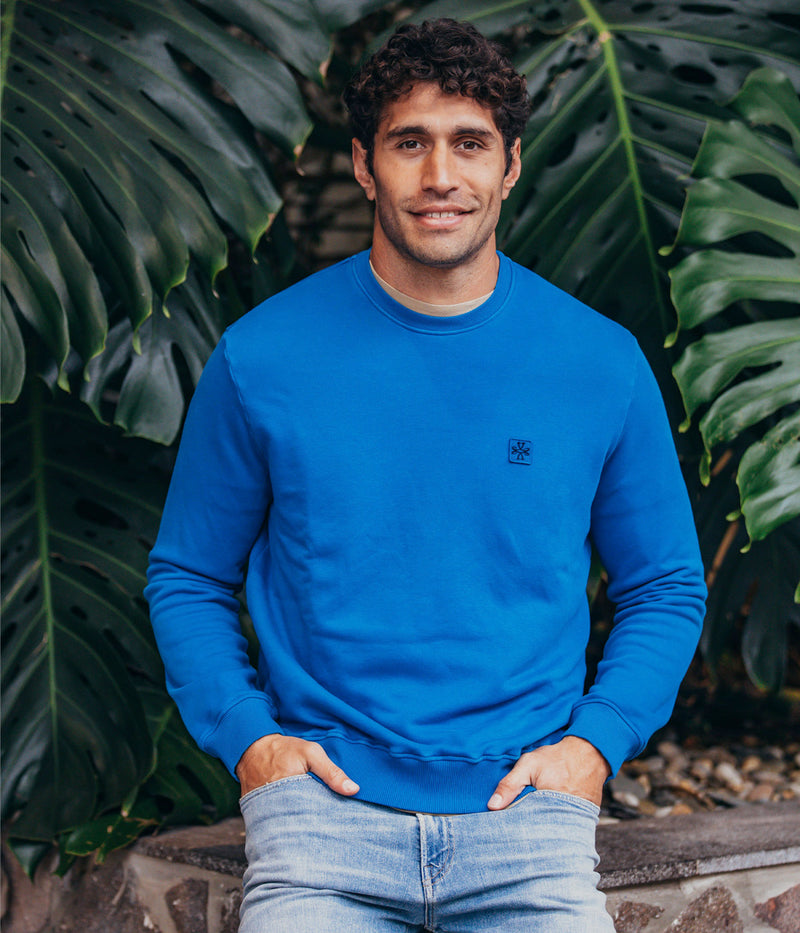 Felpa Gircollo Sweater in Azure