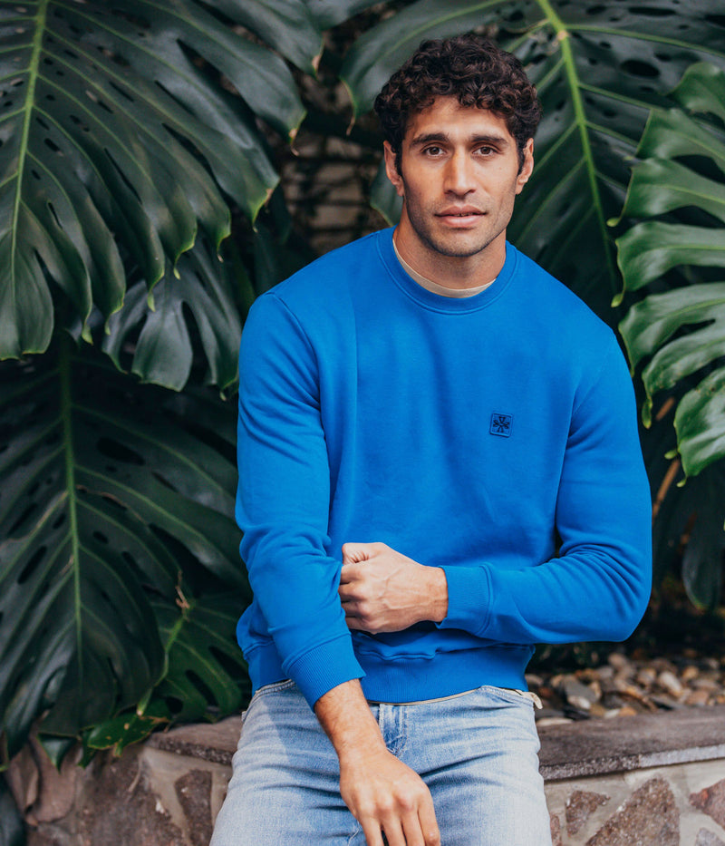 Felpa Gircollo Sweater in Azure