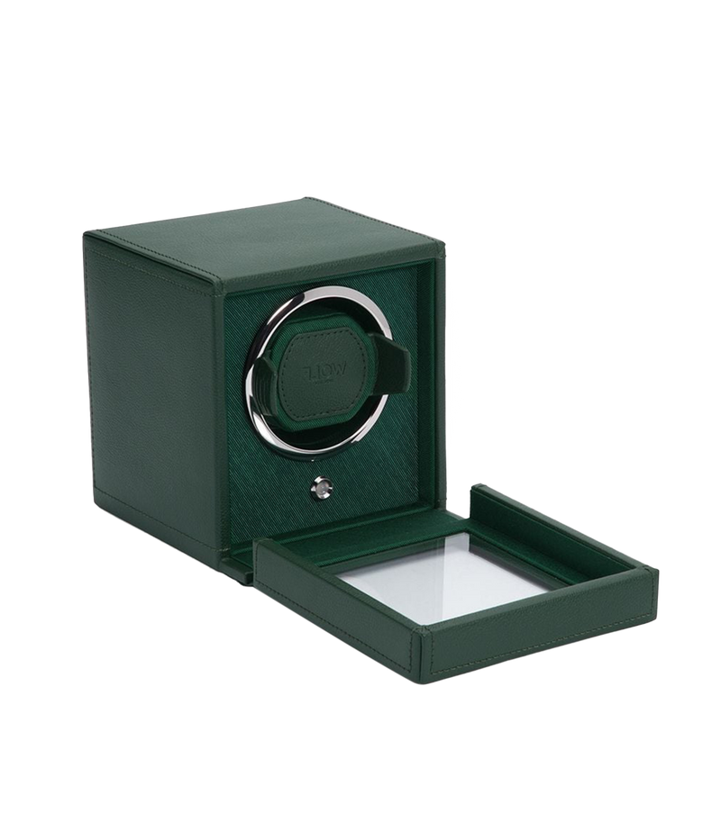 Evolution Cube Watch Winder in Racing Green