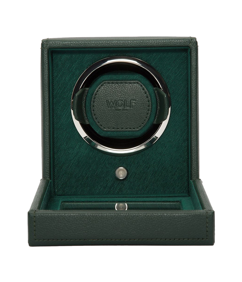 Evolution Cube Watch Winder in Racing Green