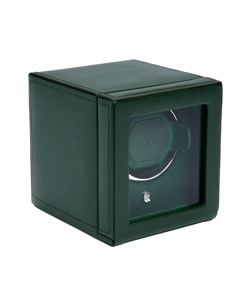 Evolution Cube Watch Winder in Racing Green
