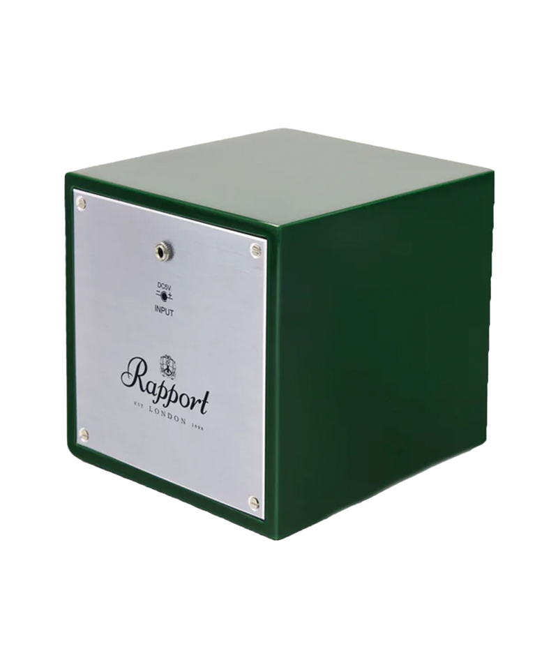 Evolution Cube Watch Winder in Racing Green