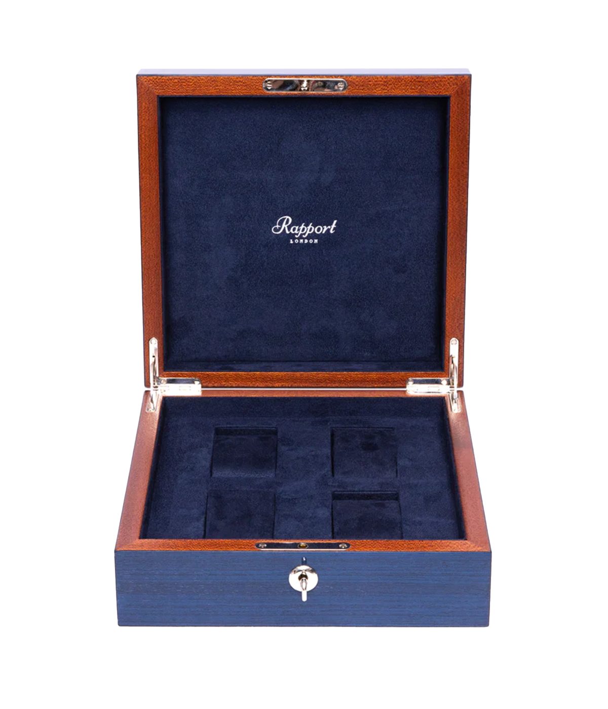 Heritage Four Watch Box in Navy Blue