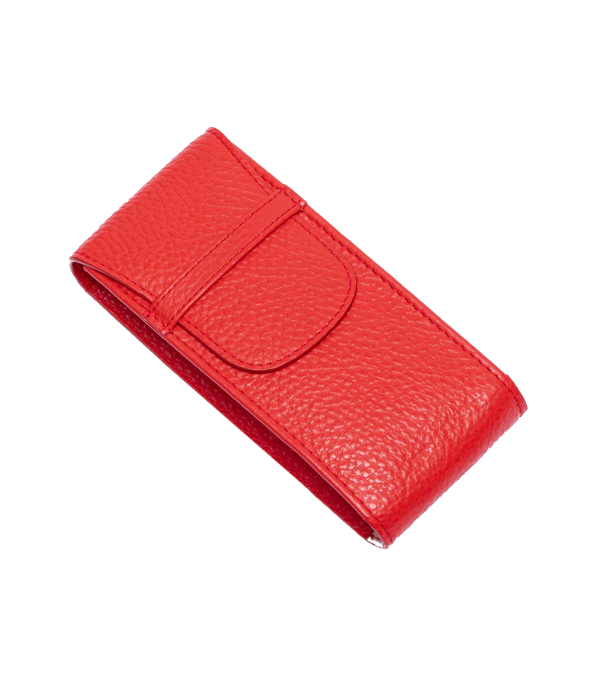 Portobello Leather Single Watch Pouch in Red